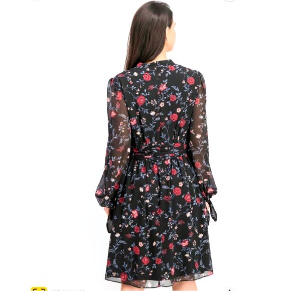 GAL meets Glam Collection Whimsigoth Dress Floral Londyn Black Cherry Fairy 12 - Picture 16 of 16